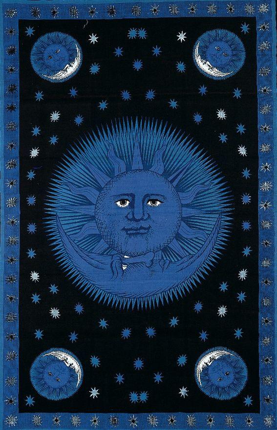 Tapestries Solar Eclipse - Blue - Tapestry 100370