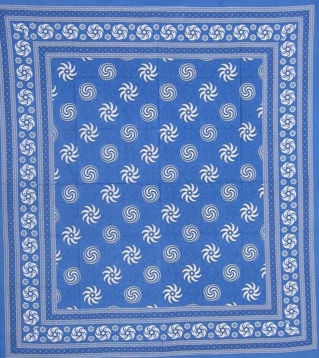 Tapestries Sunflower Spirals - Blue - Tapestry 101360