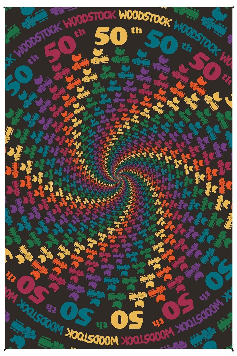 Tapestries Woodstock 50th Anniversary Spiral - Tapestry 100026