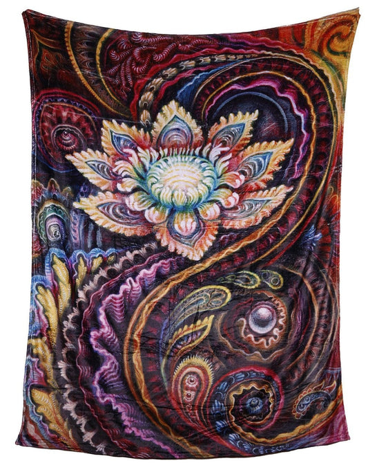 Blankets Randal Roberts - Flower Power - Fleece Blanket 103563 TrippyStore
