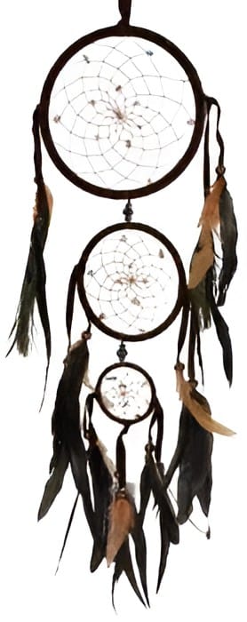 Dreamcatchers Triple Tier Peacock Feather - Dreamcatcher 102700 TrippyStore