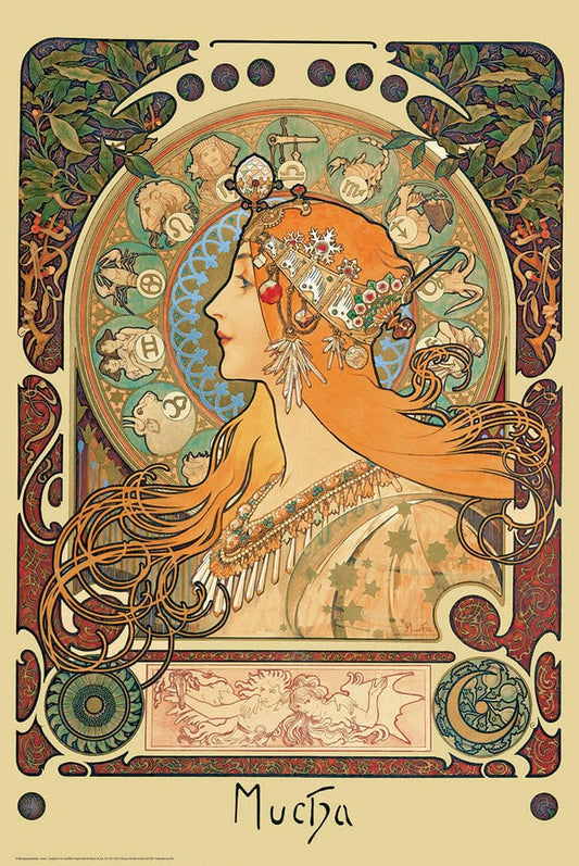 Posters Alphonse Mucha - Zodiac - Poster 103628 TrippyStore