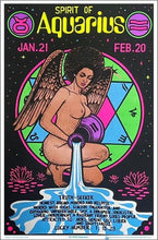 Load image into Gallery viewer, Posters Aquarius - Zodiac Sign - Black Light Poster 103375

