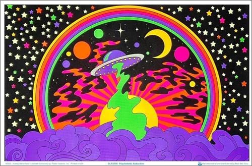 Posters Audrey Herbertson - Psychedelic Abduction - Black Light Poster 103377