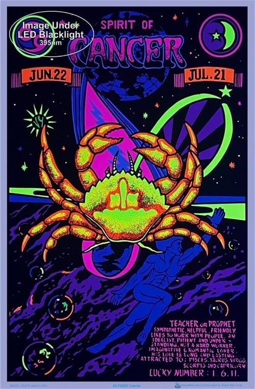 Posters Cancer - Zodiac Sign - Black Light Poster 103373