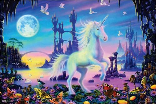 Posters Danny Flynn - Unicorn Sunset - Black Light Poster 103407