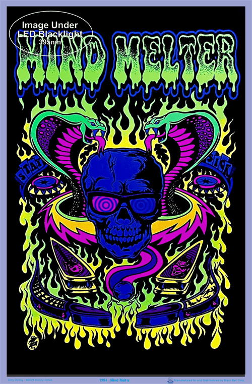Dirty Donny - Mind Melter - Velvet Black Light Poster – TrippyStore Dirty Donny - Mind Melter - Velvet Black Light Poster – TrippyStore