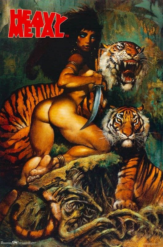 Posters Heavy Metal - Tiger - Poster 103465 TrippyStore