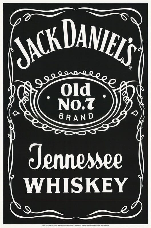 Posters Jack Daniels - Tennessee Whiskey - Black Light Poster 103483 TrippyStore