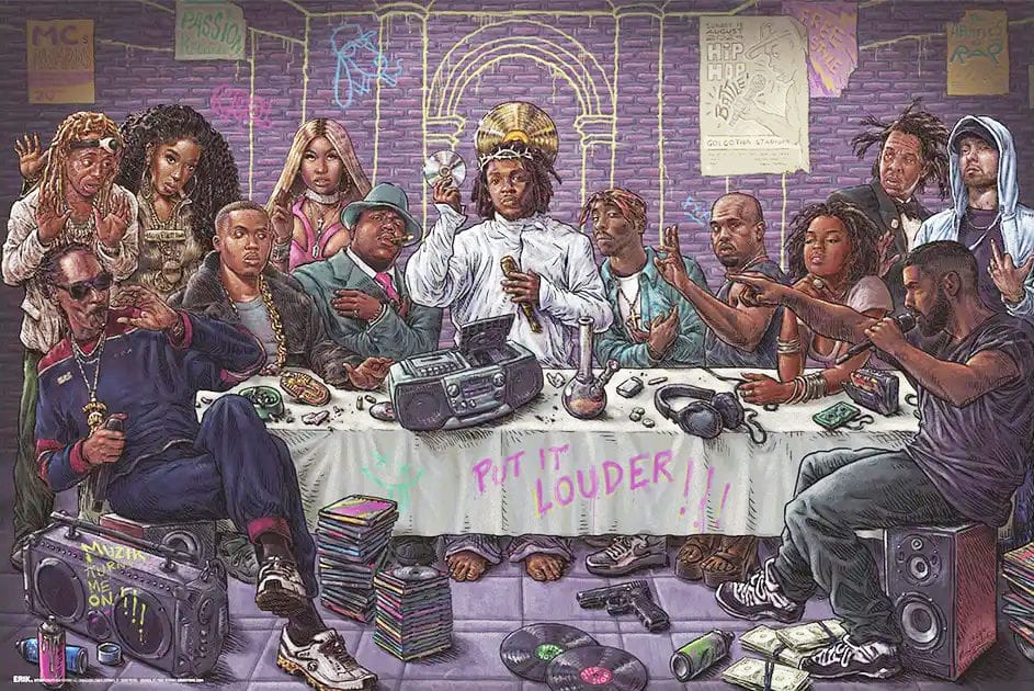 Last Supper of Hip Hop - Rappers - Poster – TrippyStore