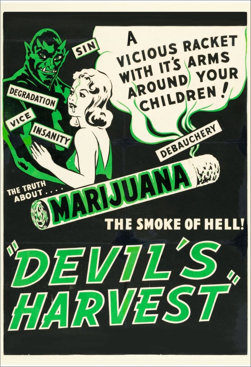 Posters 13 x 19" Marijuana - Devil's Harvest - Movie Poster 103445