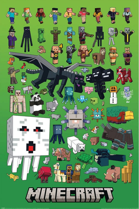 Posters Minecraft - Character Montage - Poster 103557 TrippyStore