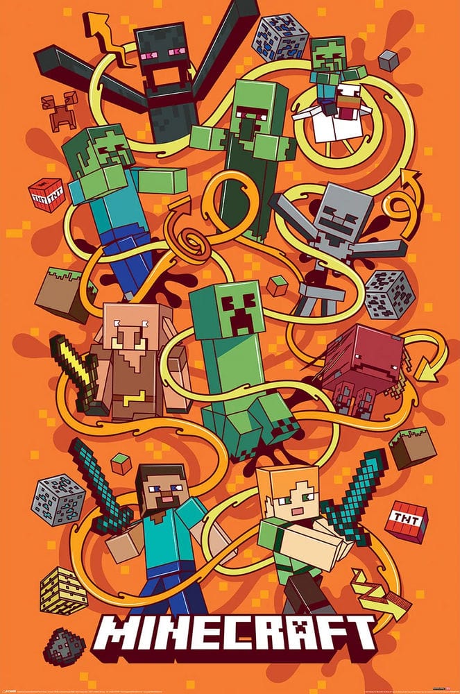 Posters Minecraft - Funtage Action - Poster 103558 TrippyStore