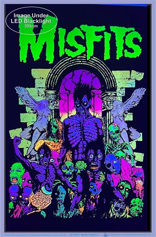 Earth Ad Misfits - Earth A.D. Album Cover - Velvet Black Light Poster – TrippyStore