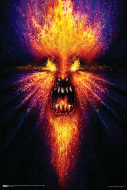 Posters Phil Straub - Fire God - Black Light Poster 103410