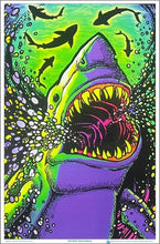 Load image into Gallery viewer, Posters Shark Attack - Black Light Poster 100342
