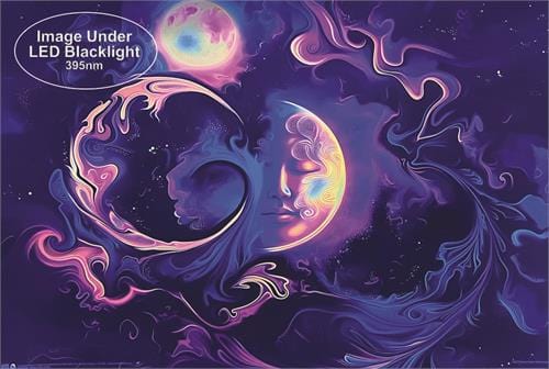 Posters Shawna Stewart - Ocean, Moon and Sun - Black Light Poster 103554 TrippyStore