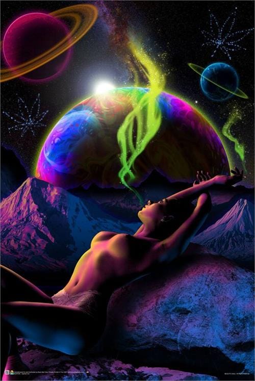 Posters Spaced Out Babe - Black Light Poster 103405