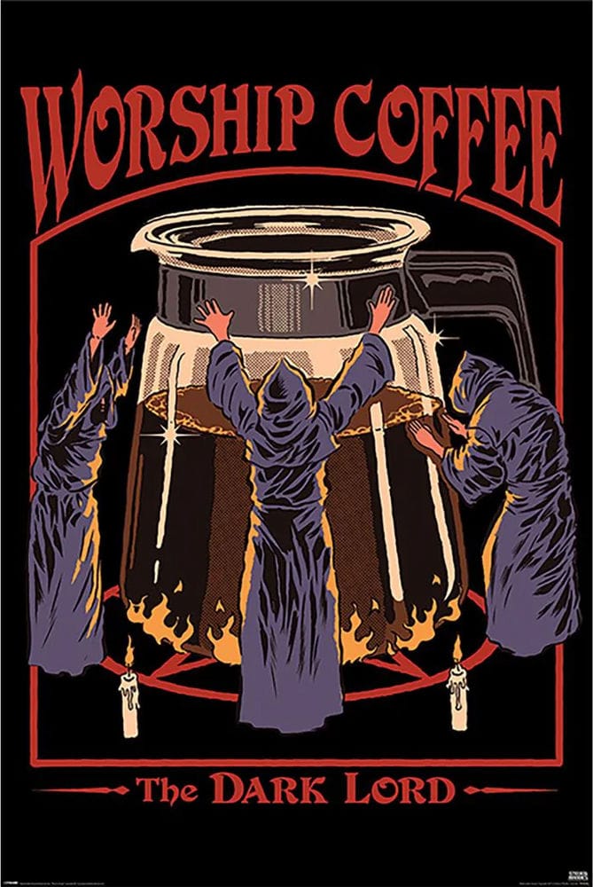 Steven Rhodes - Worship Coffee - Poster – TrippyStore