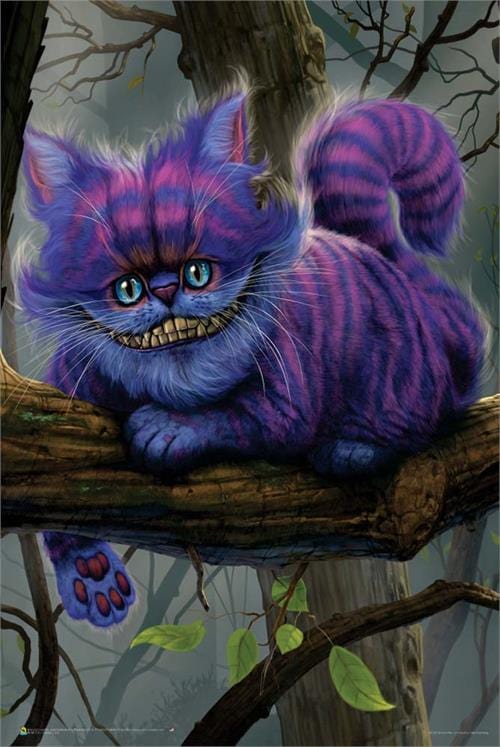 Posters Vincent Hie - Cheshire Cat - Black Light Poster 103555 TrippyStore