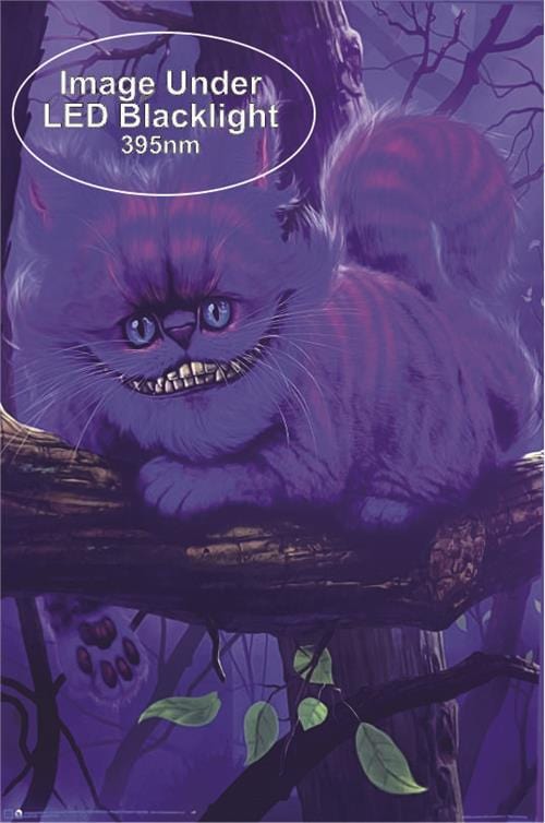 Posters Vincent Hie - Cheshire Cat - Black Light Poster 103555 TrippyStore