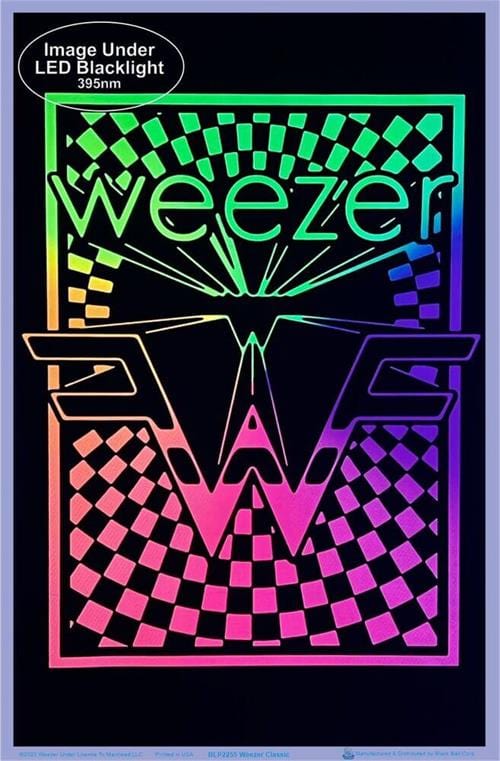 Posters Weezer Retro Fade Logo - Black Light Poster 103376