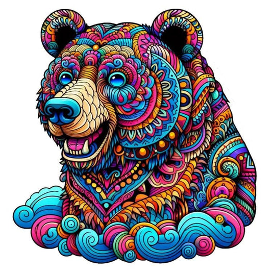 Stickers 3D - Psychedelic Bear - Sticker 103460