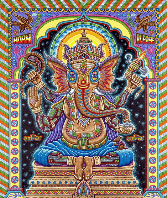 Tapestries 30 x 35" Chris Dyer - Jai Ganesha - Tapestry 103509 TrippyStore