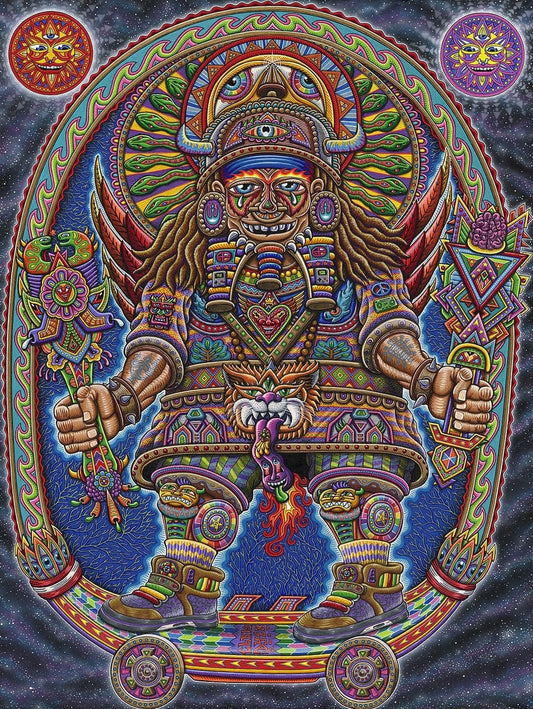 Tapestries 30 x 40" Chris Dyer - Spirit Warrior - Tapestry 103515 TrippyStore