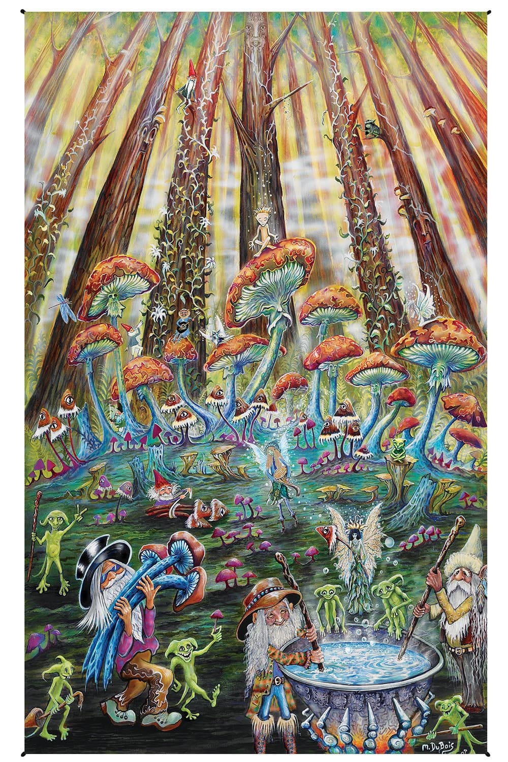 Tapestries 30 x 45" Mike DuBois - Mushroom Forest - Tapestry 103521 TrippyStore