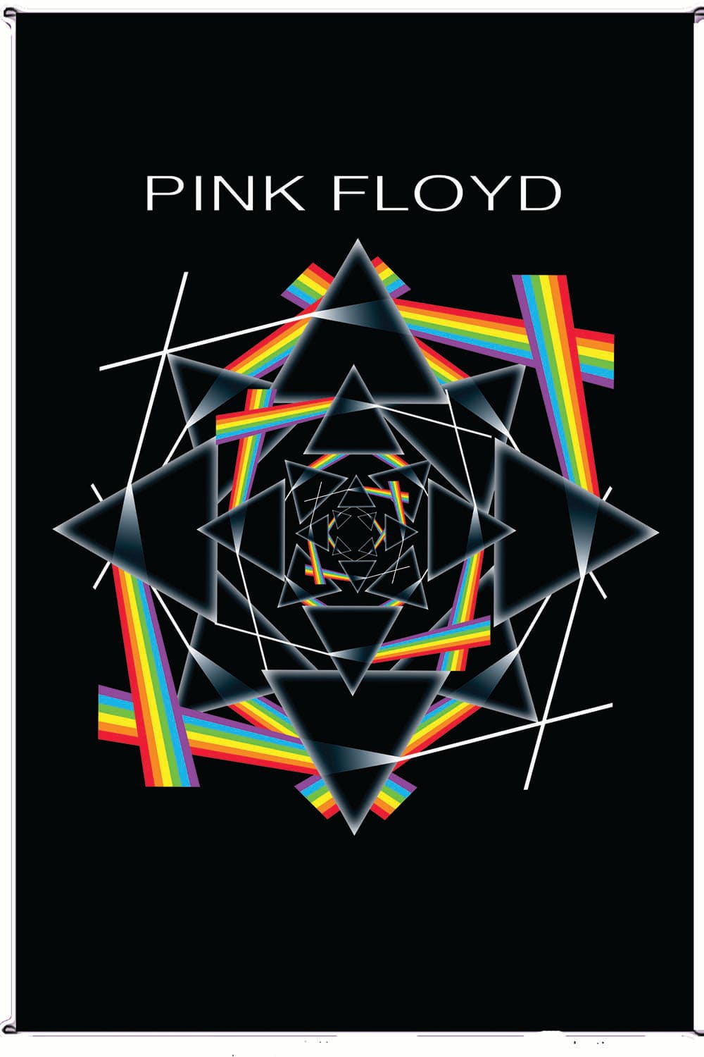 Tapestries 30 x 45" Mike DuBois - Pink Floyd - the Dark Side of the Moon Prism - Black - Tapestry 103523 TrippyStore