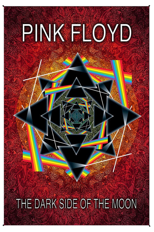 Tapestries 30 x 45" Mike DuBois - Pink Floyd - the Dark Side of the Moon Prism - Red - Tapestry 103525 TrippyStore