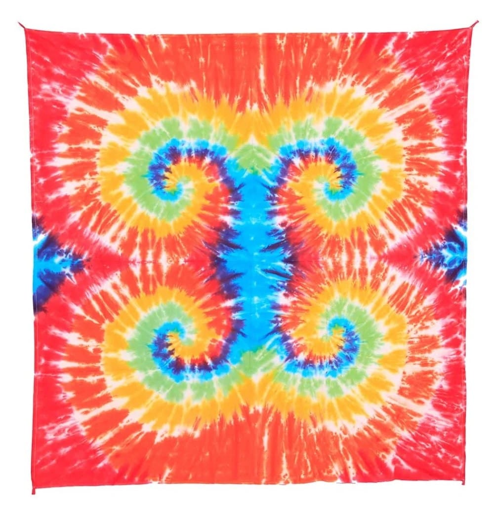 Tapestries 58 x 58" Rainbow Swirls - Tie-Dye - Tapestry 103499 TrippyStore