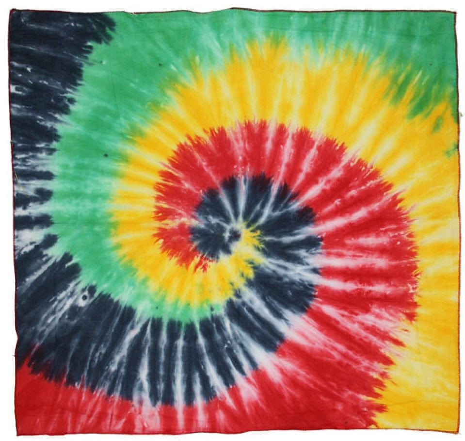 Tapestries 22 x 22" Rasta Spiral - Tie-Dye - Tapestry 101586 TrippyStore