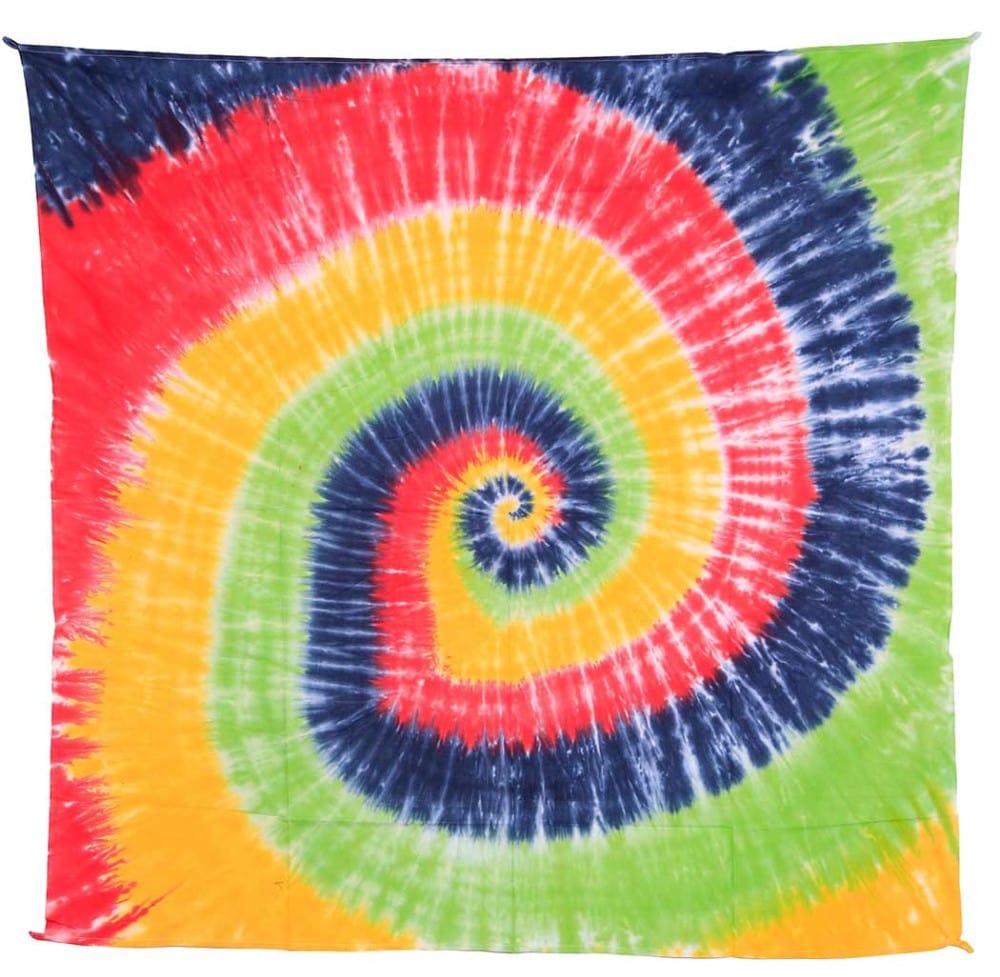 Tapestries 58 x 58" Rasta Spiral - Tie-Dye - Tapestry 103503 TrippyStore