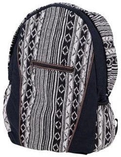 Bags Bohemian Stripes - Black and White - Backpack 103110