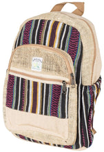 Load image into Gallery viewer, Bags Hemp - Bohemian Stripes - Backpack 103098
