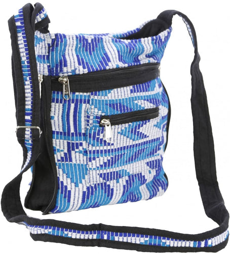 Bags Woven Jacquard - Blue and White - Purse 102520