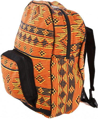 Bags Woven Jacquard - Orange - Backpack 102516