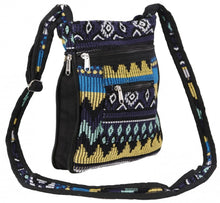 Load image into Gallery viewer, Bags Woven Jacquard - Yellow and Blue - Purse 102526
