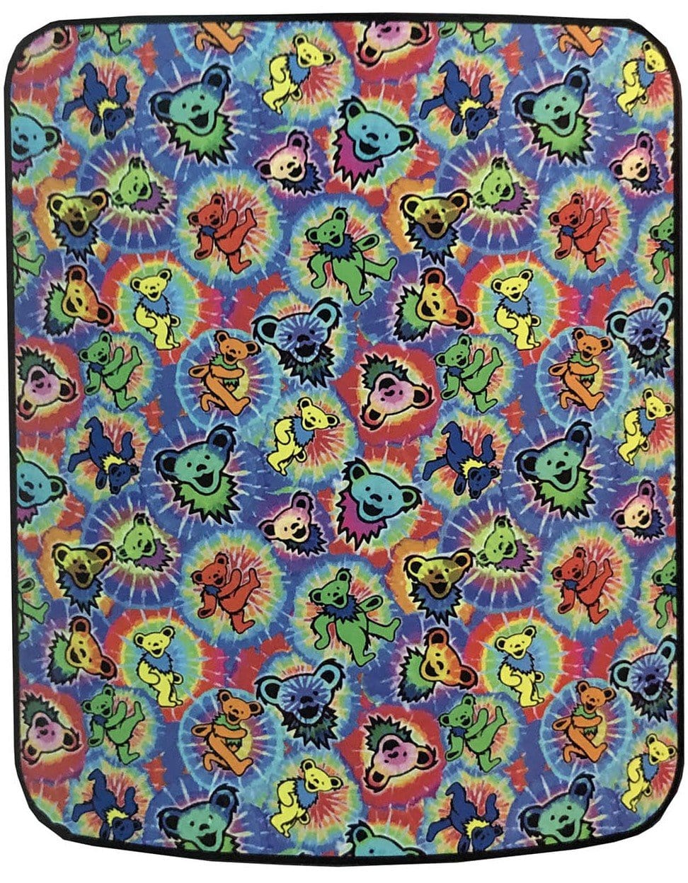 Blankets Grateful Dead - Dancing Bear Tie-Dye - Fleece Blanket 100638