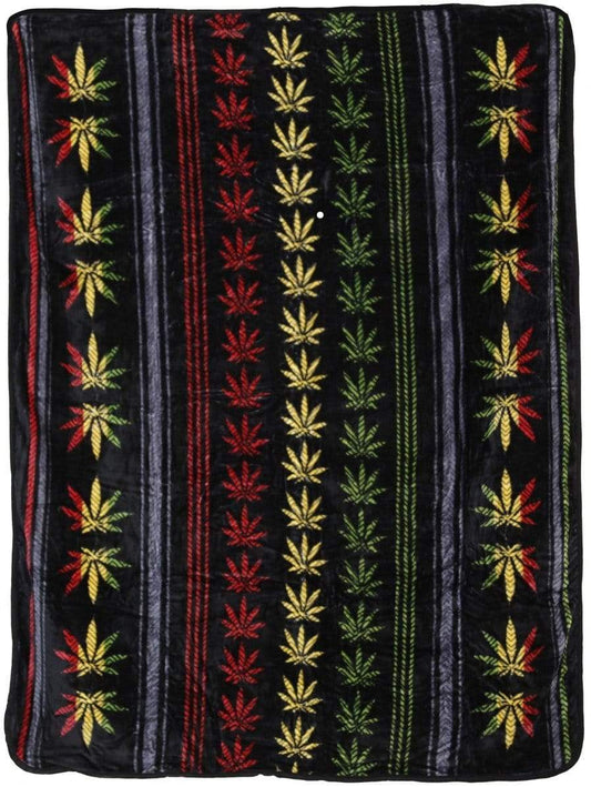 Blankets Rasta 420 Leaf - Fleece Blanket 101772
