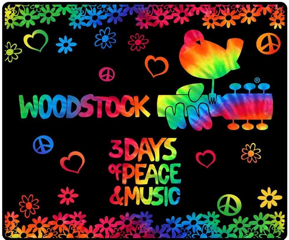 Blankets Woodstock 3 Days of Peace - Tie-Dye - Fleece Blanket 100184