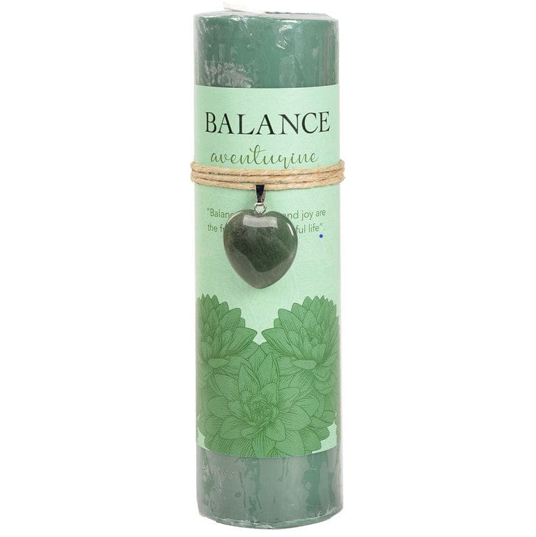 Candles Balance - Aventurine Heart Pendant - Candle 103232