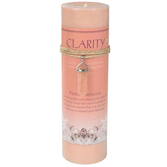 Candles Clarity - Pink Aventurine - Crystal Energy Candle 103157
