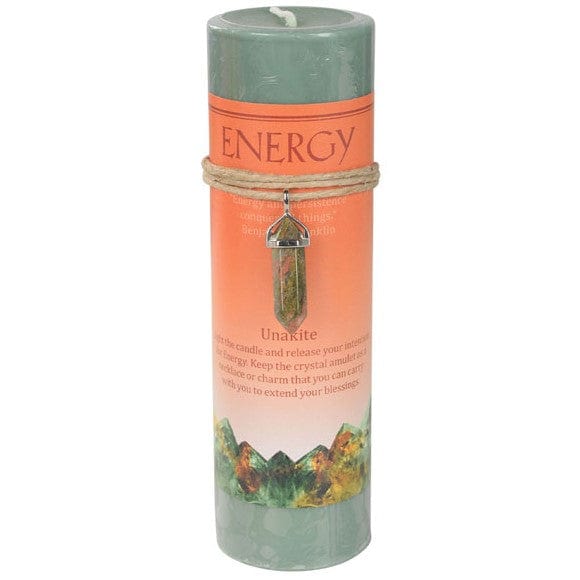 Candles Energy - Unakite - Crystal Energy Candle 103160