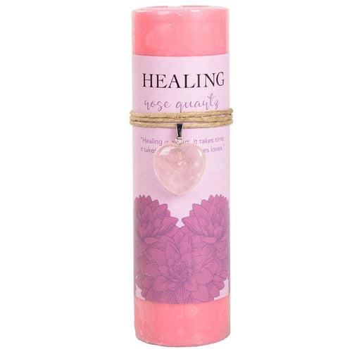 Candles Healing - Rose Quartz Heart Pendant - Candle 103237
