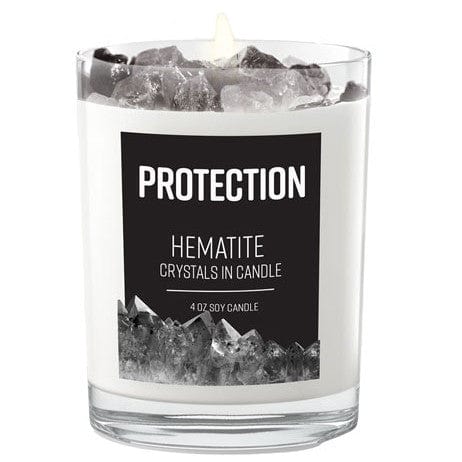 Candles Hematite Stone Energy - Protection - Soy Candle 103124