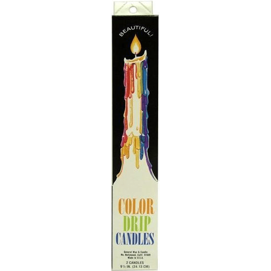 Candles Rainbow Drip - Pack of Two Candles 004421
