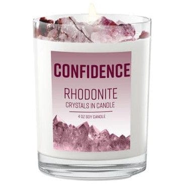 Candles Rhodonite Stone Energy - Confidence - Soy Candle 103116